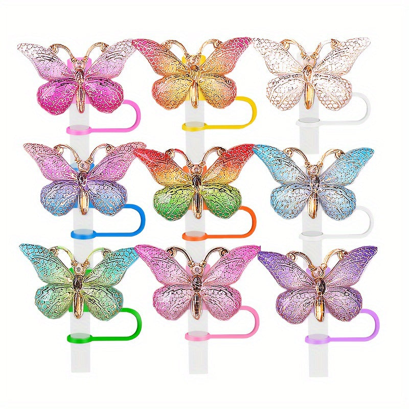 Wholesale gradient butterfly straw hat